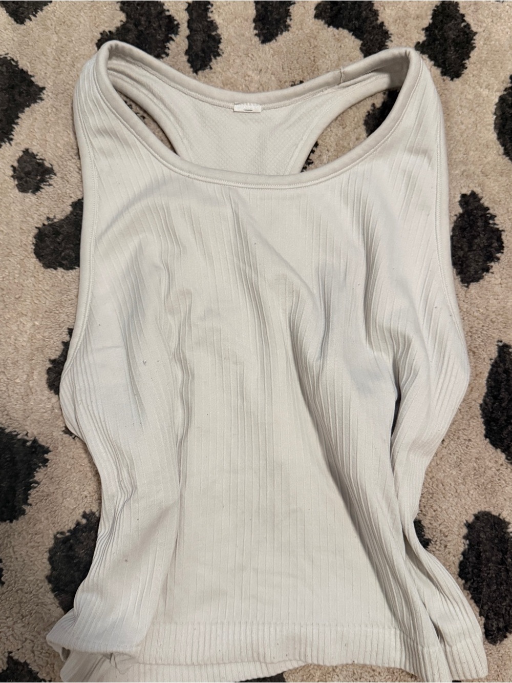 all in motion Ribbed Racerback Tank - Light Gray
